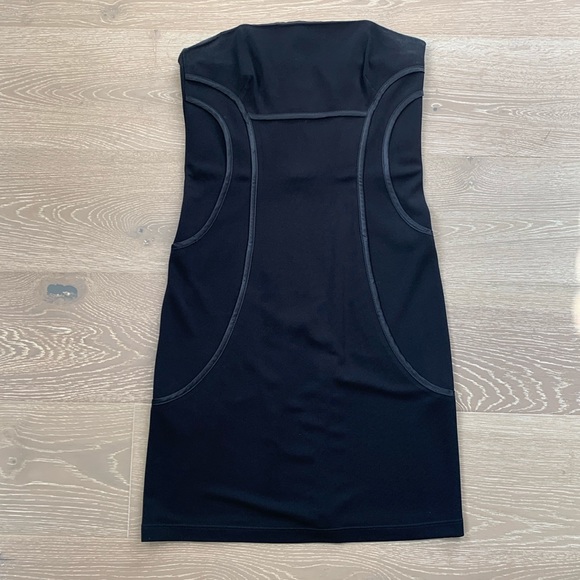 ABS Allen Schwartz Black Strapless Cocktail Dress - Picture 1 of 12